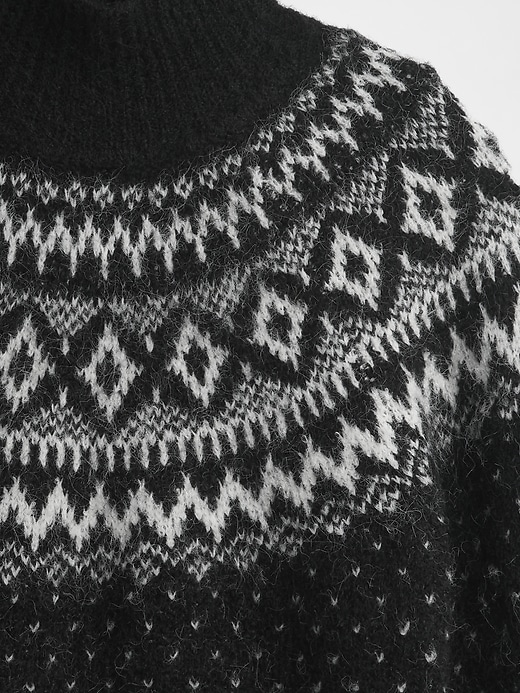 Image number 4 showing, Fuzzy Oversized Turtleneck Sweater