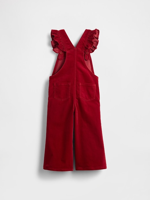 Image number 3 showing, Baby & Toddler Velvet Heart Overalls