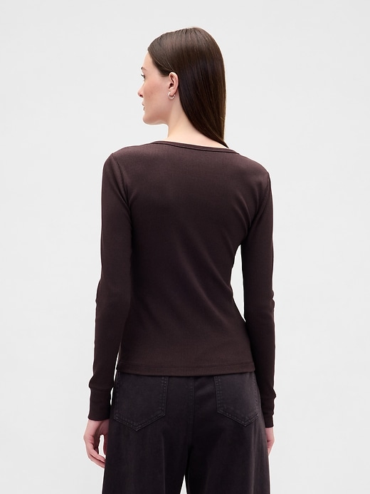 Image number 3 showing, Modern Rib Henley T-Shirt