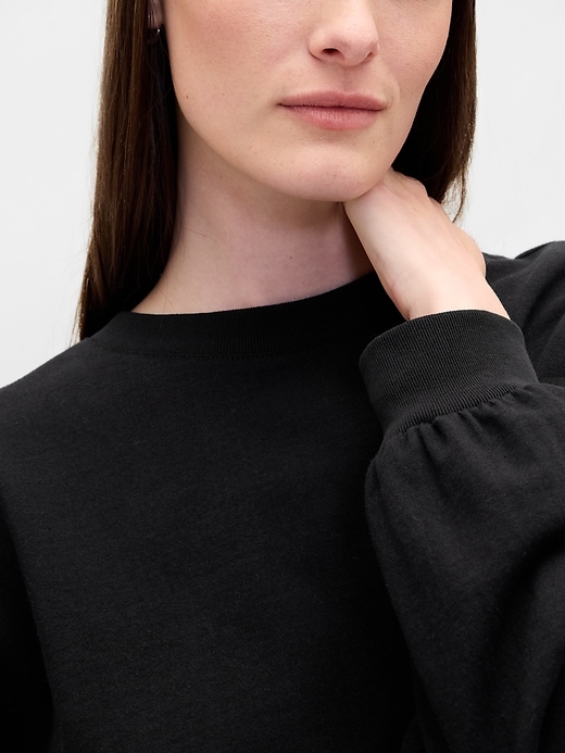 Image number 4 showing, Organic Cotton VintageSoft Heavyweight Crop Sweatshirt