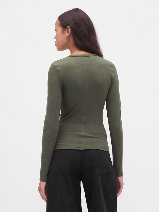 Image number 3 showing, Sheer Modern Rib T-Shirt