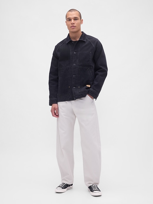 Image number 1 showing, Canvas Barrel Khakis
