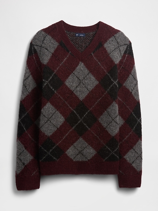 Image number 5 showing, Brushed Argyle Sweater