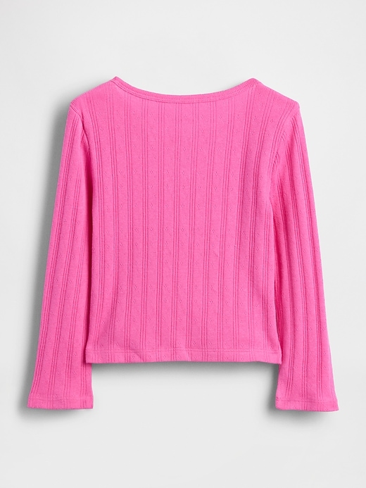 Image number 2 showing, Baby & Toddler Pointelle Bow Top