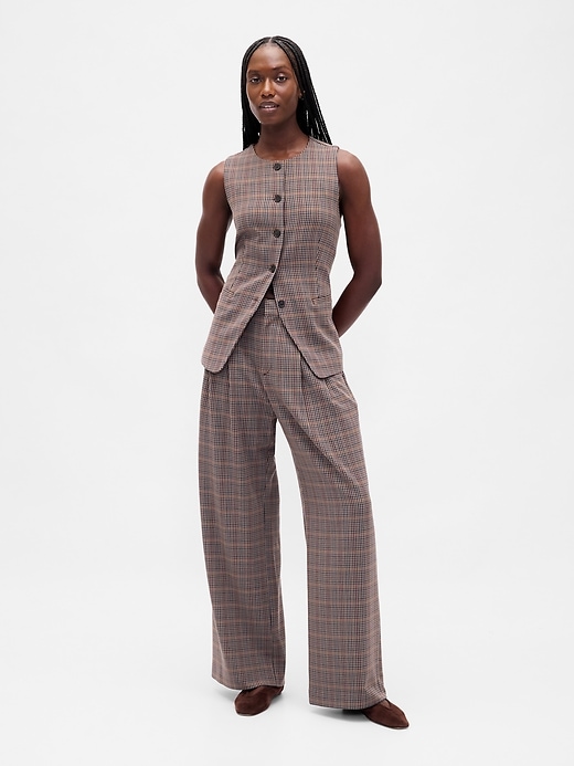 Image number 1 showing, 365 High Rise Brushed Twill Pleated Trousers