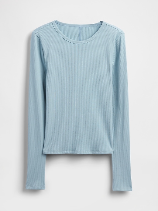 Image number 5 showing, Modern Compact Rib Crop T-Shirt