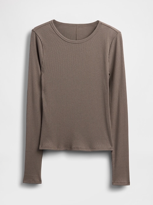 Image number 4 showing, Modern Compact Rib Crop T-Shirt