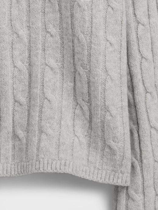 Image number 4 showing, CashSoft Cable-Knit Crewneck Sweater