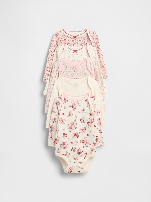 Image number 1 showing, Baby First Favorite Organic Cotton Bodysuit (5-Pack)