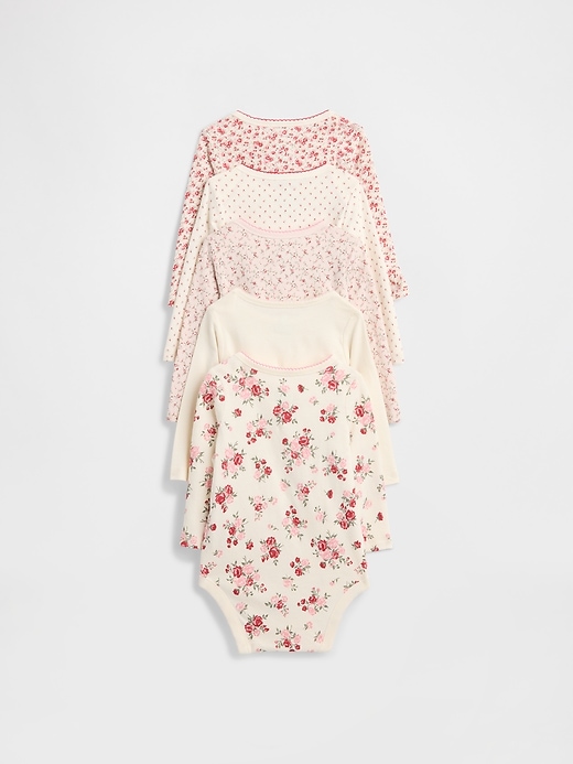 Image number 2 showing, Baby First Favorite Organic Cotton Bodysuit (5-Pack)