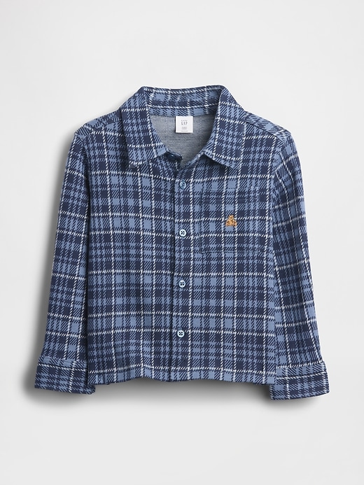 Image number 2 showing, Baby & Toddler Knit Jersey Plaid Shirt