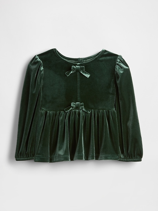 Image number 2 showing, Baby & Toddler Velour Bow Top