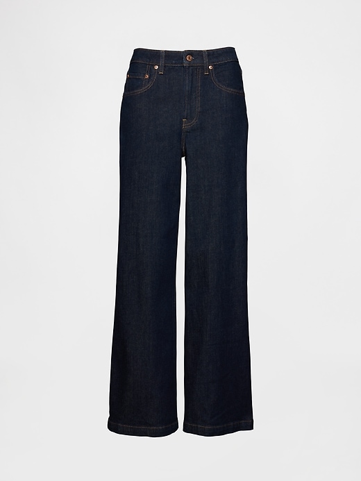 Image number 2 showing, Curvy High Rise Stride Wide-Leg Jeans