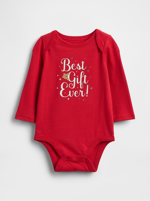 Image number 1 showing, Baby First Favorites Organic Cotton Graphic Bodysuit