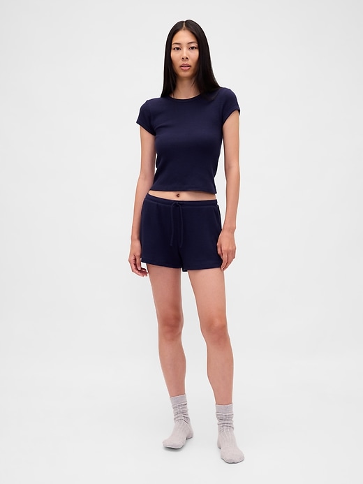 Image number 1 showing, Waffle PJ Shorts