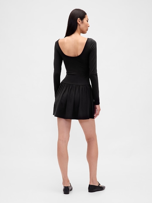 Image number 2 showing, Drop-Waist Mini Dress