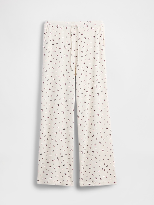 Image number 6 showing, Waffle Wide-Leg PJ Pants