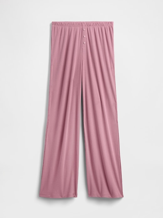 Image number 6 showing, Mini Rib Wide-Leg PJ Pants