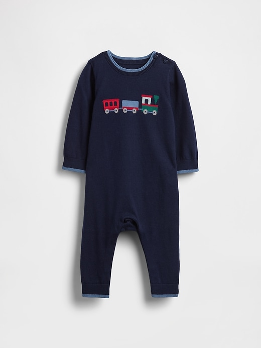 Image number 1 showing, Baby Graphic Sweater One-Piece