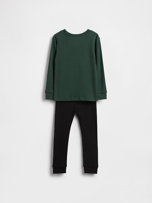 Image number 2 showing, Baby & Toddler Wicked Organic Brushed Cotton PJ Set