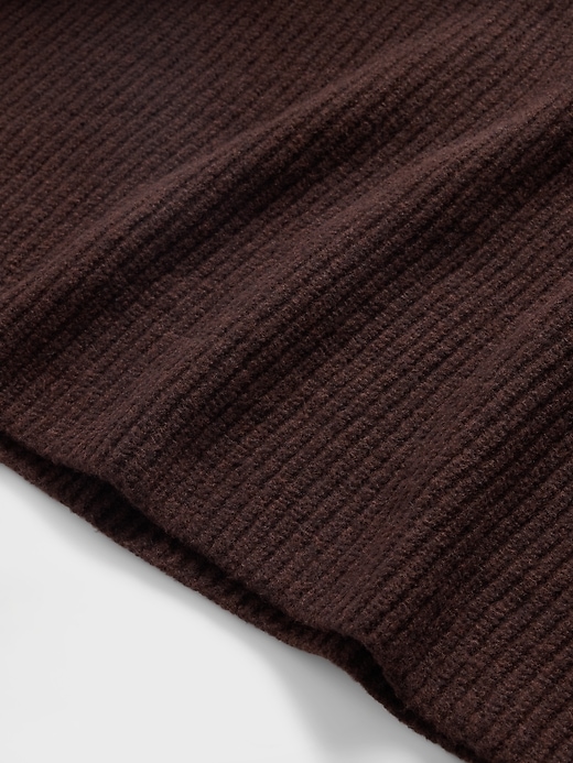 Image number 4 showing, CashSoft Shaker-Stitch Turtleneck Sweater