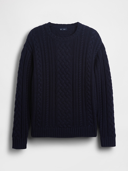 Image number 5 showing, Relaxed Cable-Knit Sweater