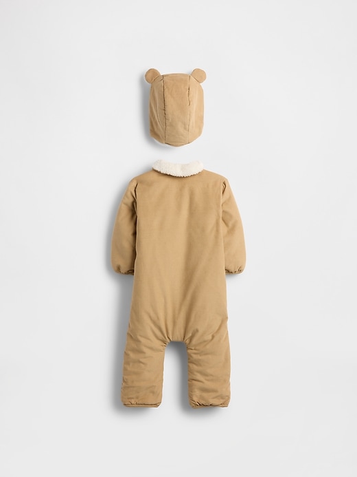 Image number 2 showing, Baby Corduroy & Sherpa One-Piece Outfit Set