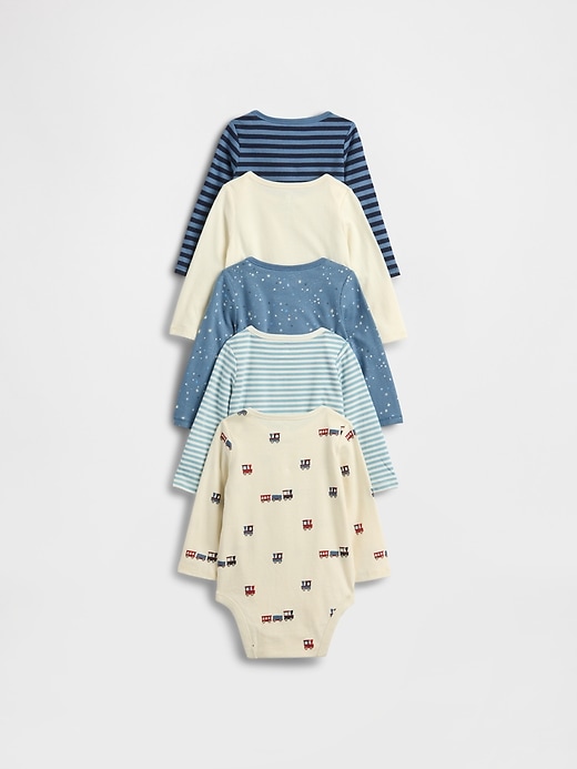 Image number 2 showing, Baby First Favorites Organic Cotton Bodysuit (5-Pack)