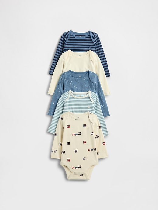 Image number 1 showing, Baby First Favorites Organic Cotton Bodysuit (5-Pack)