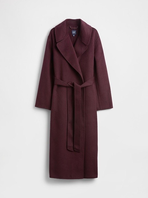 Image number 5 showing, Wool-Blend Wrap Coat