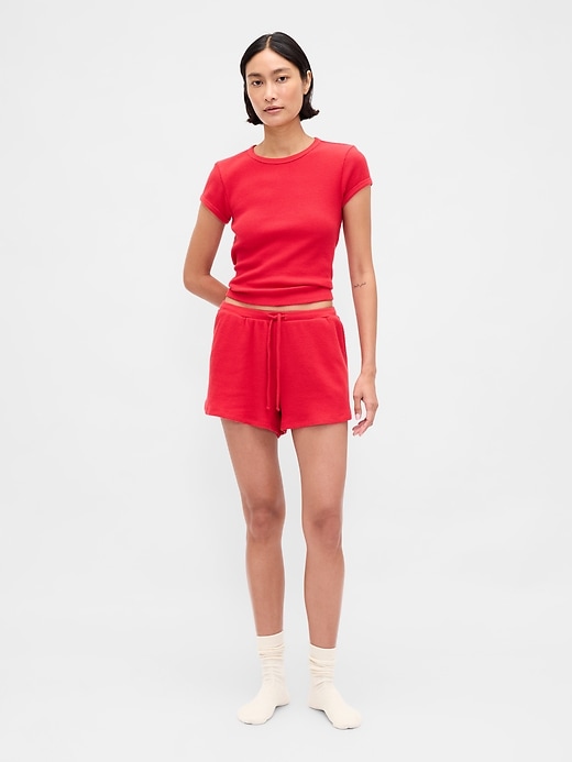 Image number 1 showing, Waffle PJ Shorts