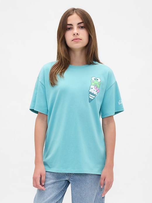 Image number 1 showing, Kids Oversized Graphic T-Shirt