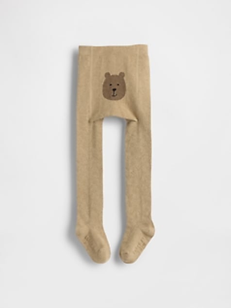 Baby & Toddler Pointelle Bear Tights