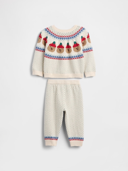 Image number 2 showing, Baby Bear Fair Isle Sweater Outfit Set
