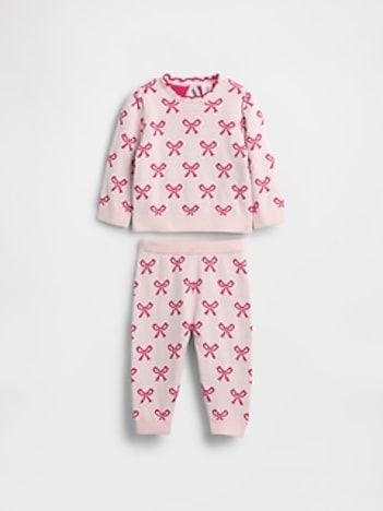 Baby Bow Sweater Outfit Set