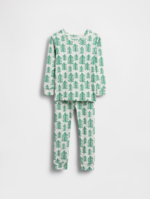 Image number 1 showing, Baby & Toddler Organic Brushed Cotton Holiday PJ Set