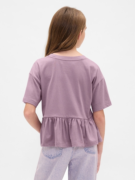 Image number 3 showing, Kids Graphic Peplum T-Shirt