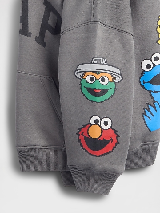 Image number 3 showing, Baby & Toddler VintageSoft Sesame Street Logo Hoodie