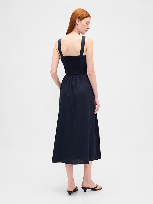 Image number 2 showing, Seamed Drop-Waist Maxi Dress