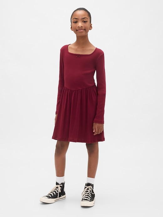 Image number 1 showing, Kids Square-Neck Dress