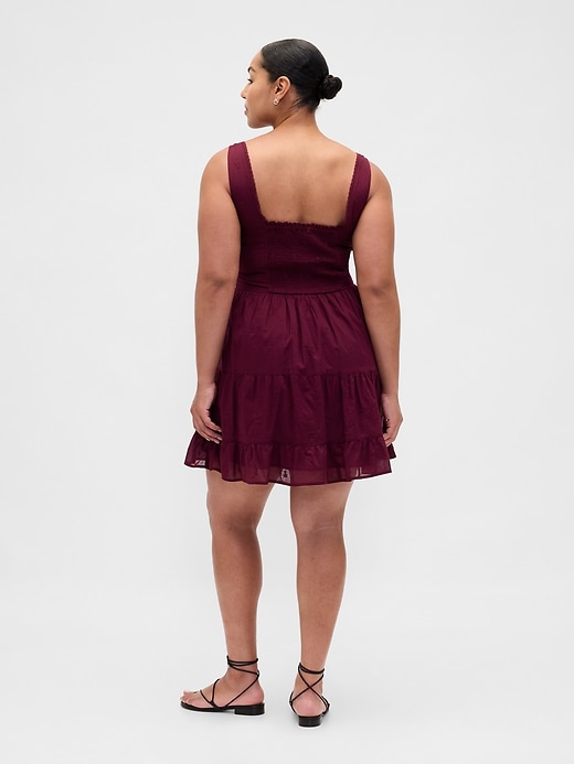 Image number 6 showing, Lace-Trim Tiered Mini Dress