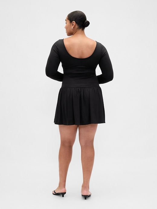 Image number 6 showing, Drop-Waist Mini Dress