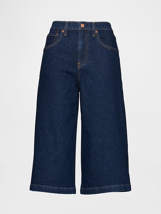 Image number 7 showing, High Rise Culotte Jeans