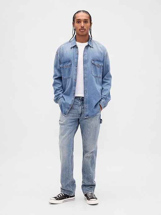 Image number 1 showing, Relaxed Straight Carpenter Jeans