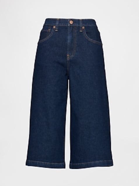 High Rise Culotte Jeans