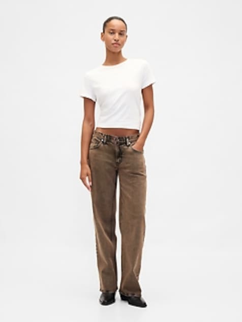 Low Rise '90s Loose Jeans