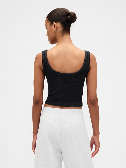 Image number 2 showing, GapFit Seamless Rib Crop Tank Top