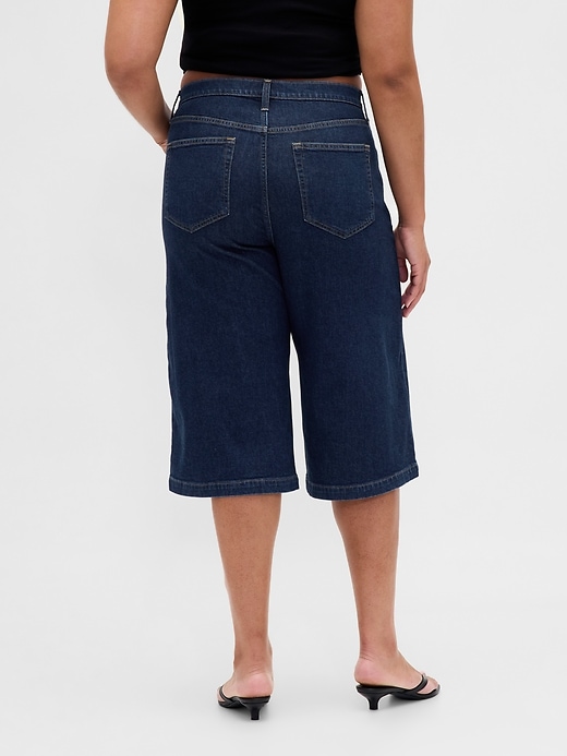Image number 6 showing, High Rise Culotte Jeans