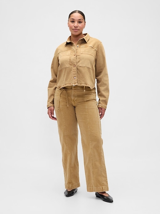 Image number 5 showing, Low Rise '90s Loose Micro Belt Jeans