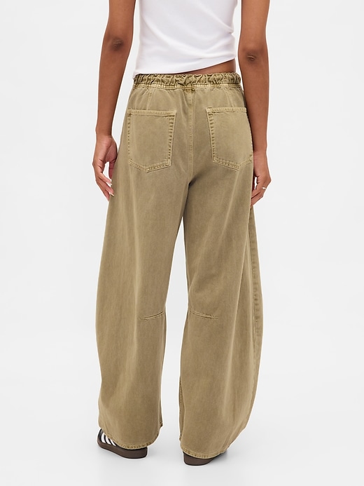 Image number 4 showing, Mid Rise Twill Easy Horseshoe Pants